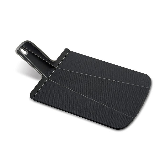Chop2Pot Plus Small (Black)- Easy Pour Chopping Board Innovative Black Chop2Pot Plus Small Folding Chopping Board