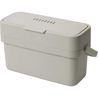 Compo™ 4 Easy-fill food waste caddy - 4 litres - Stone 4 Ultimate Stone Food Waste Caddy – Compo 4L Easy Fill Design