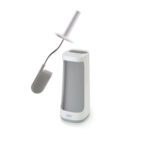 Elite Flex Plus Toilet Brush With Storage Bay – Grey White