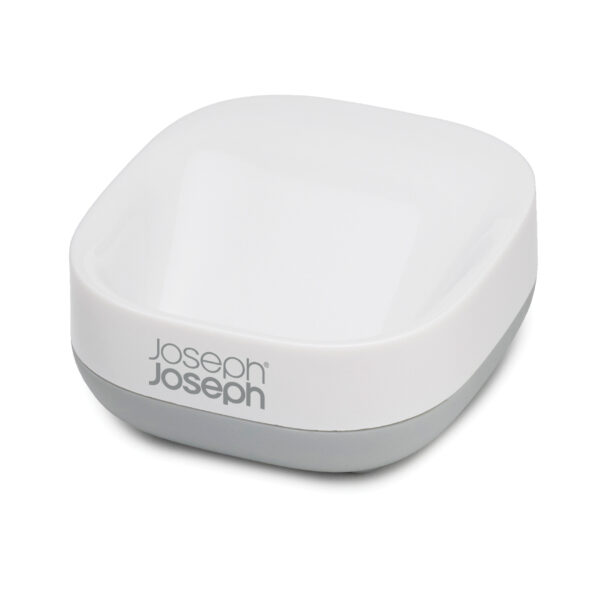 Easy Slim Compact Soap Dish – Sink Organizer (Grey/White)