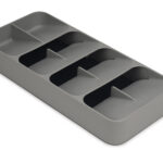 Large DrawerStore Cutlery Organiser Grey – Smart Space Saver