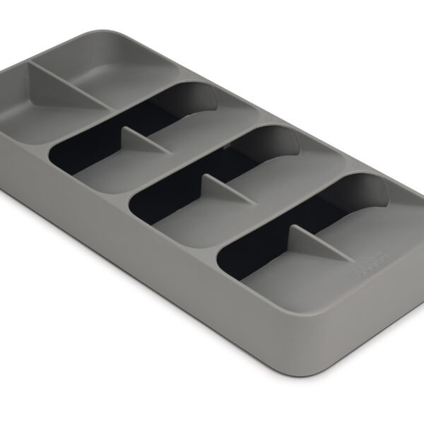 Large DrawerStore Cutlery Organiser Grey – Smart Space Saver
