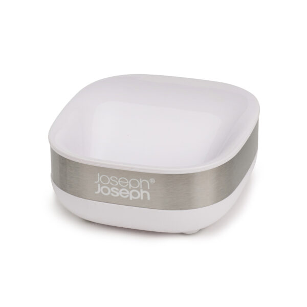 Perfect Slim Steel Soap Dish White – Hygienic Sink Organizer