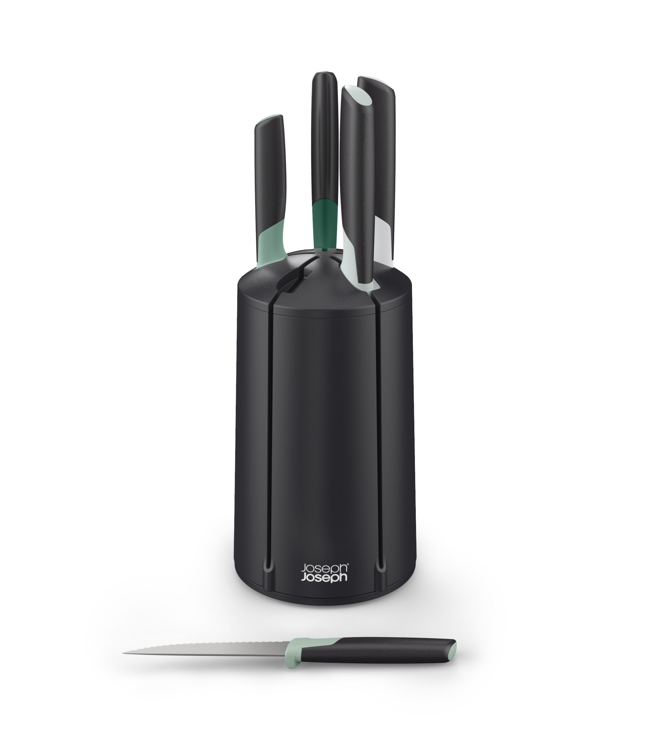 JJ_Elevate Knives Carousel_Editions_Sage_(10541)_CO3 Ultimate Elevate Knives Carousel Set 5 Piece – Sage Edition