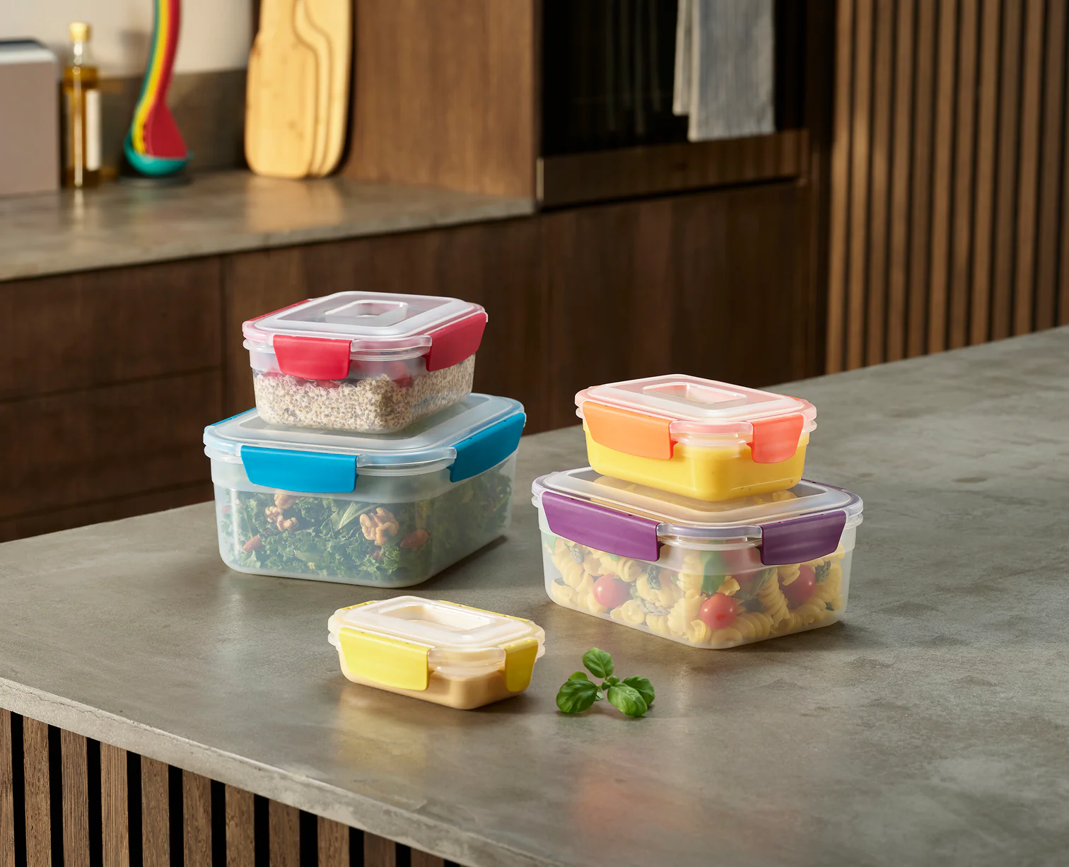 Joseph Joseph FridgeStore fridge organisation tips in a modern kitchen