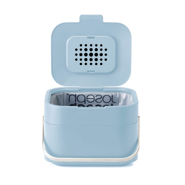 Stack 4 Food Waste Caddy Grey Blue – Ultimate Odour Control