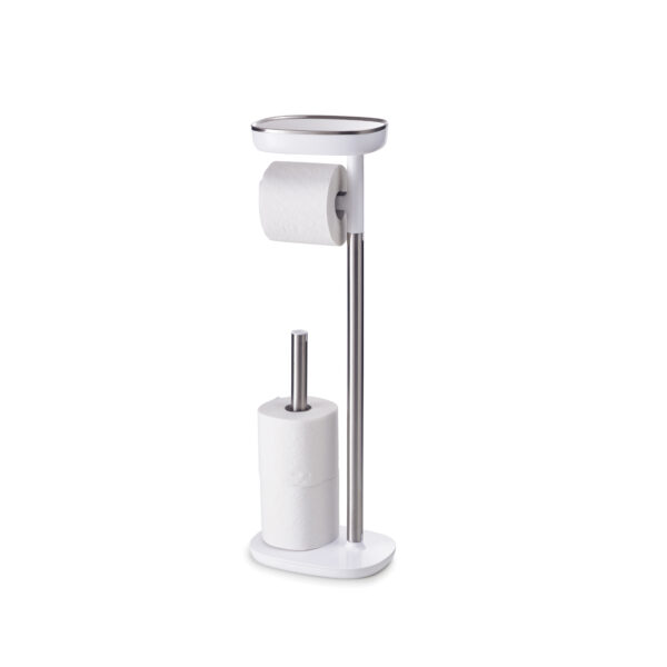 Ultimate EasyStore Standing Toilet Paper Holder – White