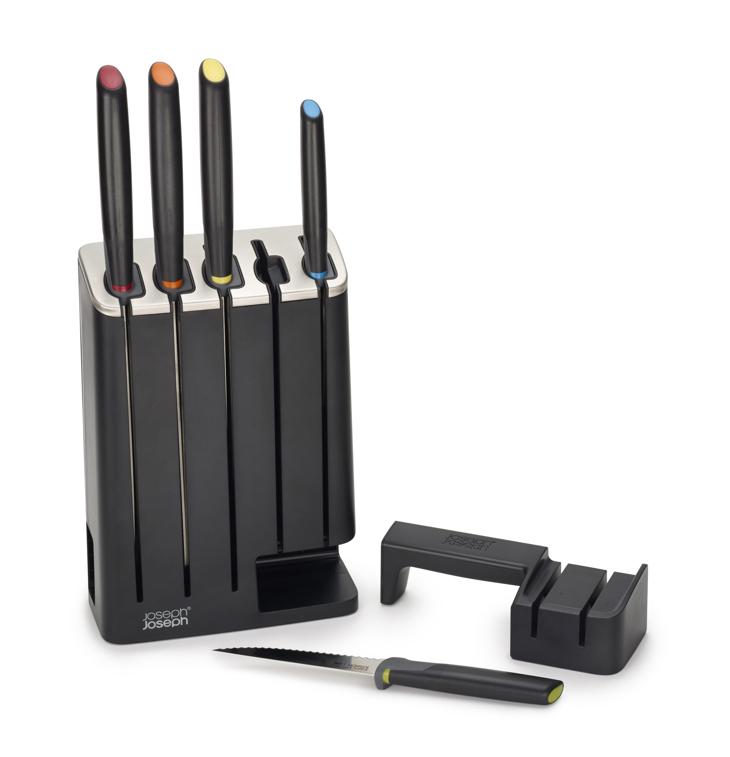 JJ_Elevate_5-piece_SlimBlock_10537_CO2 Elevate Knives SlimBlock Black Set – Exclusive 5 Piece Knife