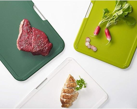 non-slip cutting board set Nest Boards 3-piece green