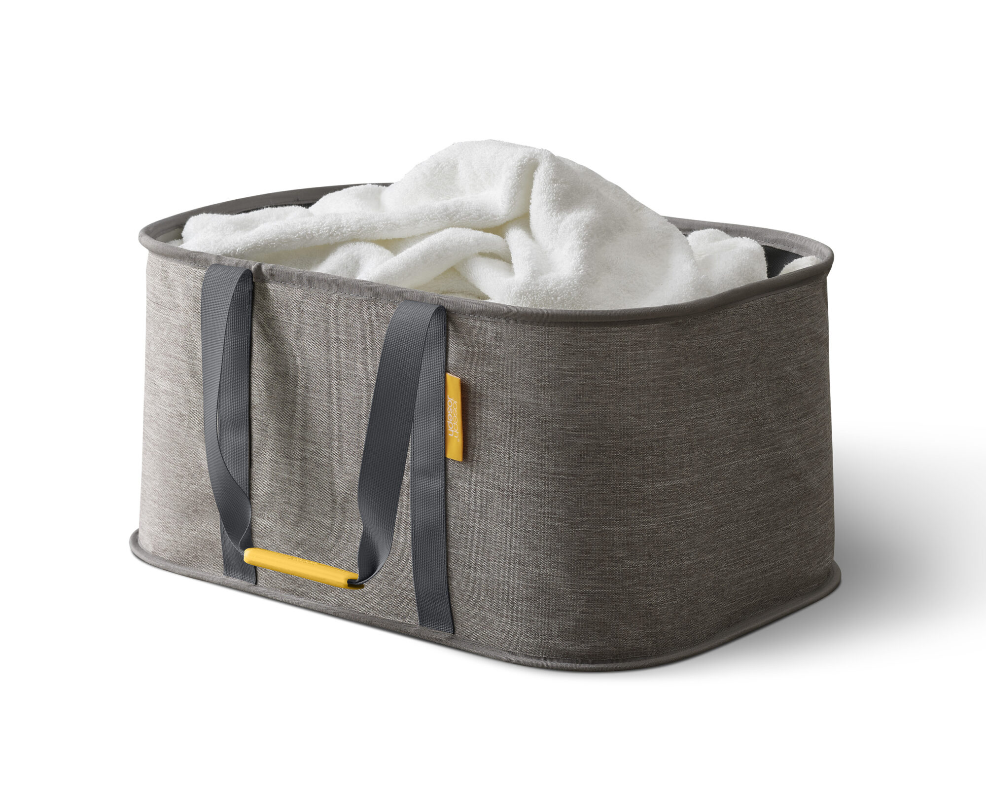 50023_01 Hold All Collapsible Laundry Basket Grey – Easy to Carry