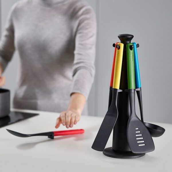 Duo 5-Piece Utensil Carousel Set - Multicolour