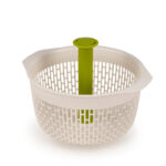 Easy Spindola Salad Spinning Colander 2 in 1 – White/Green
