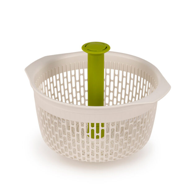 Easy Spindola Salad Spinning Colander 2 in 1 – White/Green
