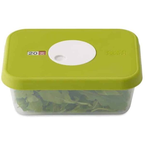 Dial Storage container with datable lid rectangular (1L)
