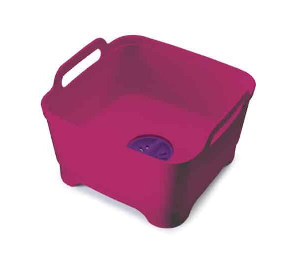 Wash&Drain Washing Up Bowl - Pink