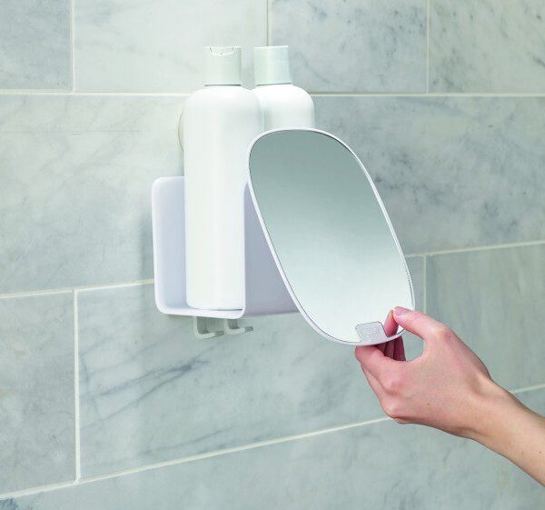 EasyStore Compact Shower Caddy - White