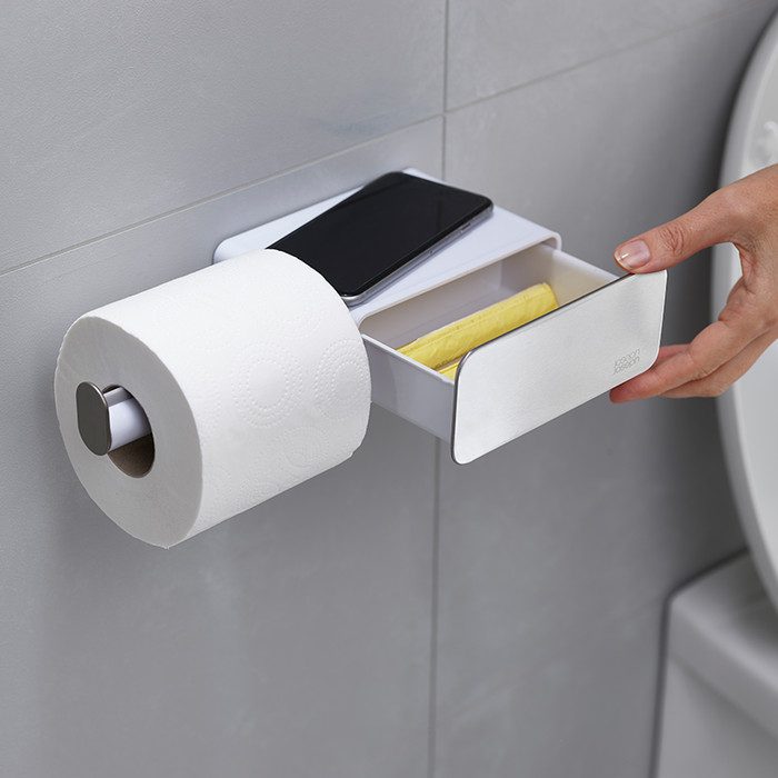 43346c6d-7c71-4840-8813-00ef92aefdcb.png.jpg Easy Store Steel Wall-mounted Roll Holder - White