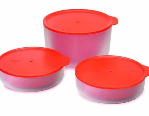 Ultimate Orange Microwave Cool-Touch Cookware Set of 3