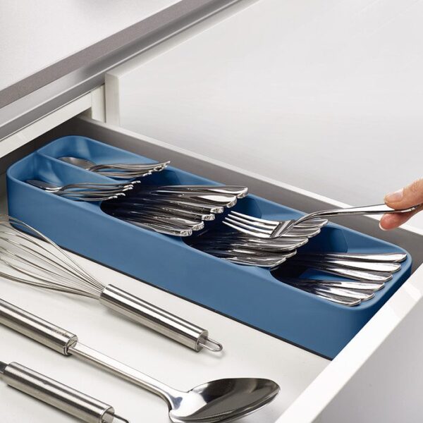 DrawerStore Compact Cutlery Organiser - Editions (Sky)