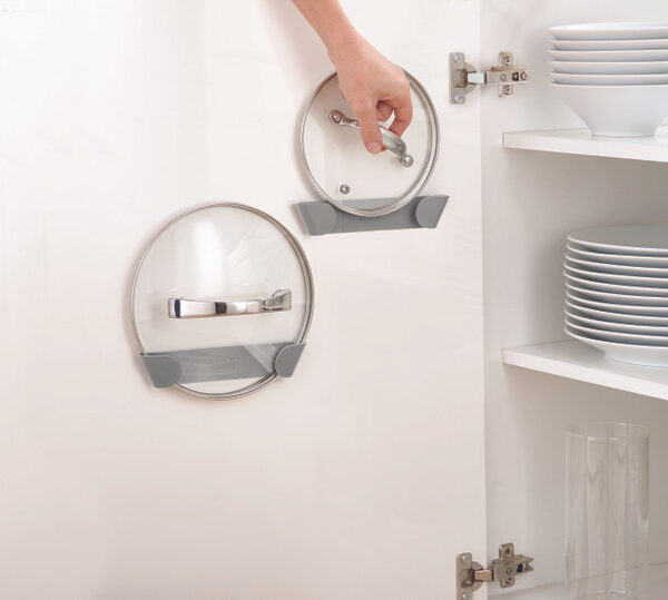 Pan Lid Holders for Cupboard Doors   Space-Saving,                      Tool-Free & Essential | Joseph Joseph