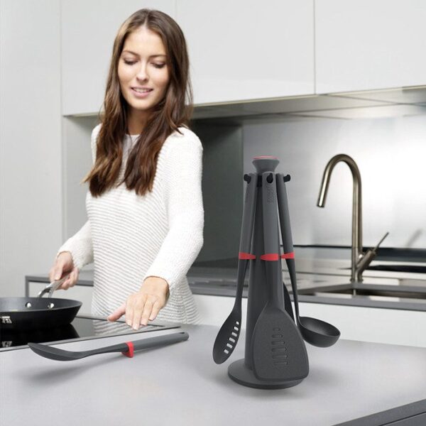 Duo 5-piece Utensil Set with Stand