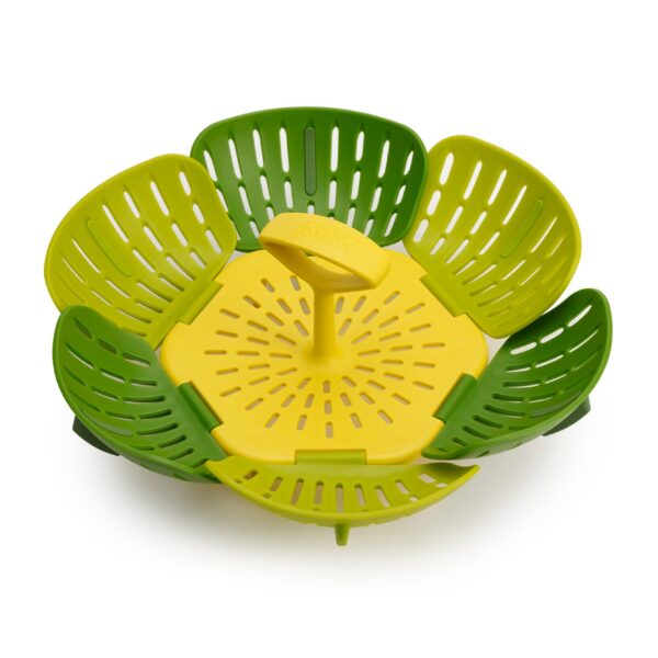 Duo Folding Steamer Basket Green