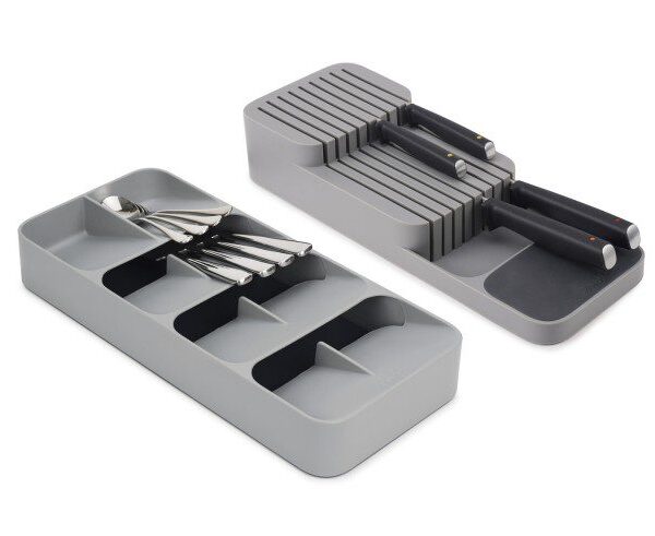 DrawerStore 2 pk Large Cutlery & Knife Organizer Set