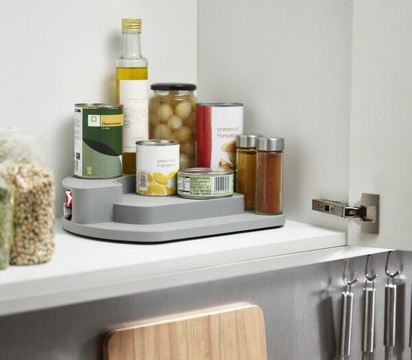 CupboardStore Rotating Organiser - Grey