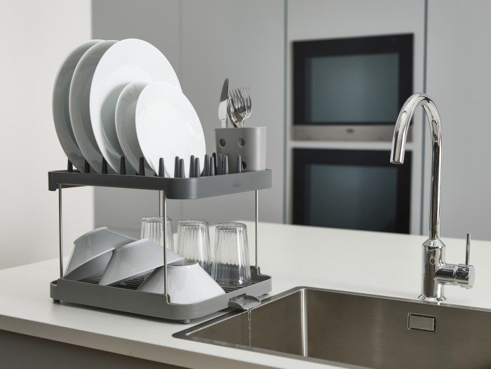 Best-Selling Duo 2-Tier Dish Rack – 2-Level Drying Space Organizer Duo 2-Tier Dish Rack