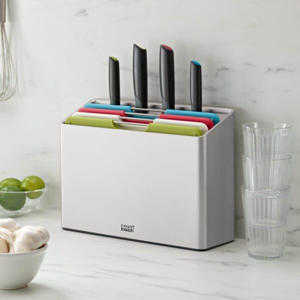 Folio Plus 8-piece Knife  Chopping Board Set - Multicolour
