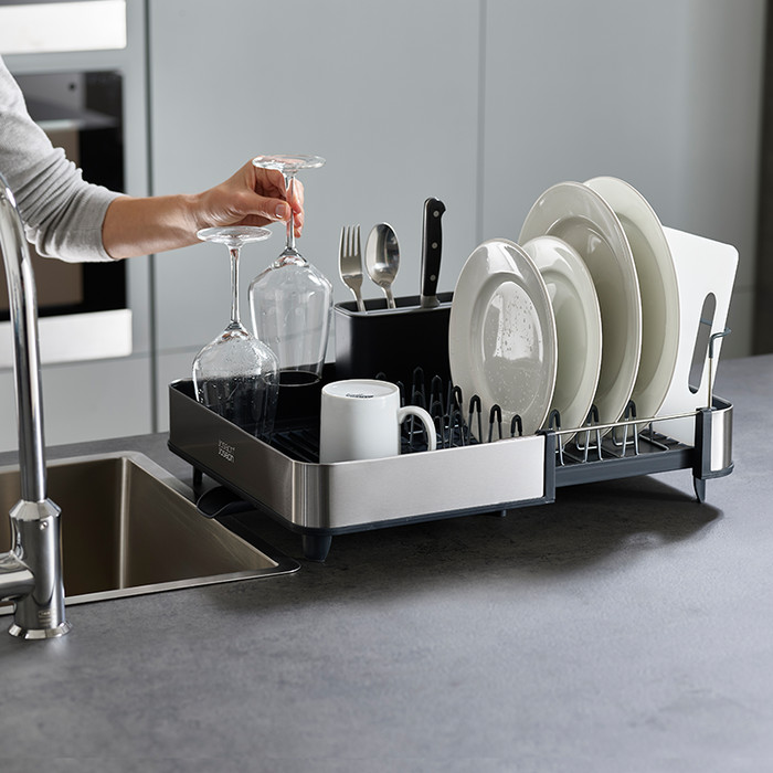 1704332663543_0b6ee599-e4f5-4c53-8138-47f28fd11b56.jpg Extend Steel Dish Rack - Grey