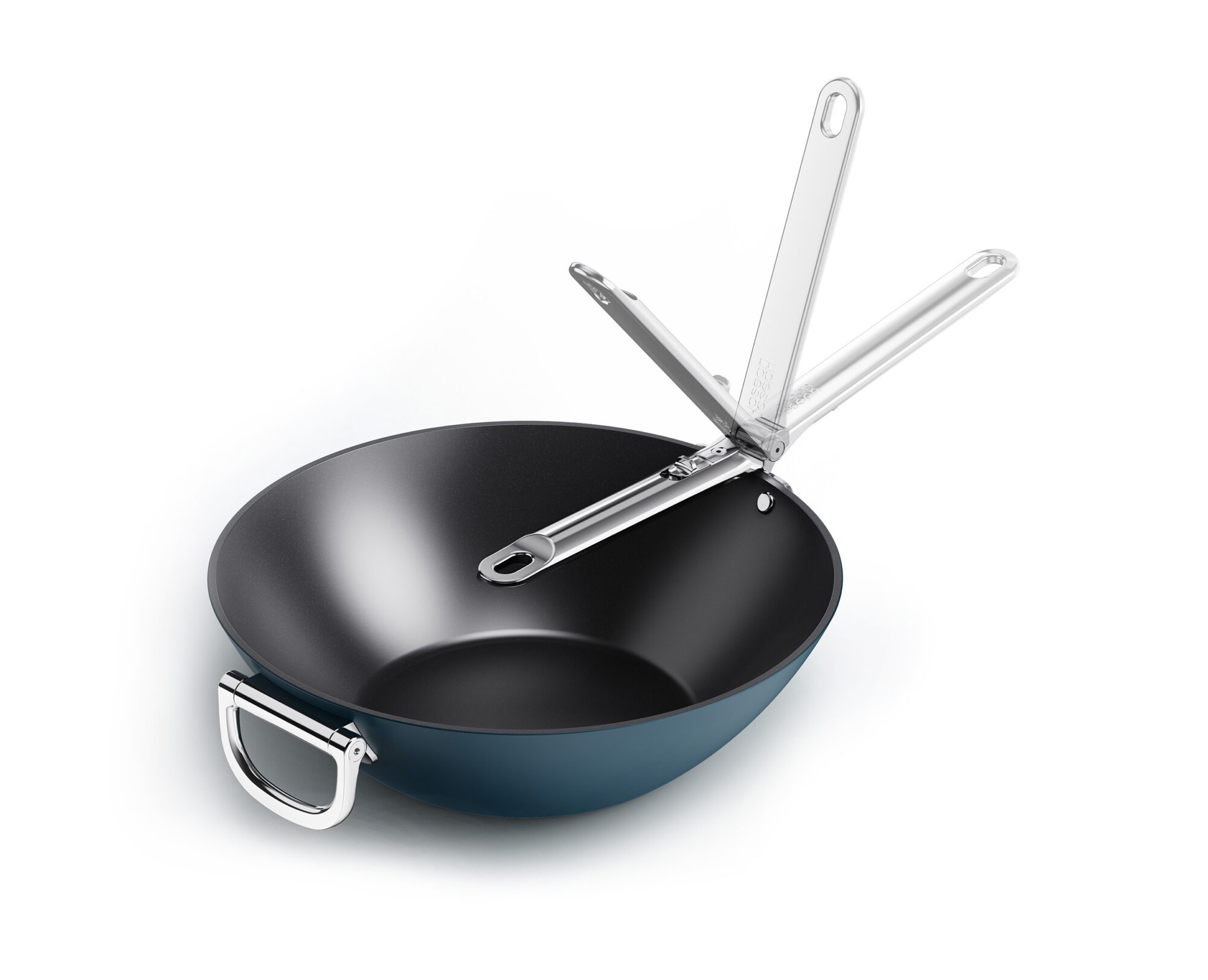 45048_01-1 Joseph Joseph Space Folding Handle 32cm Non-Stick Wok