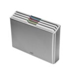 Joseph Joseph Folio™ Steel 4-piece Stone Chopping Board Set With Stainless-Steel Case
