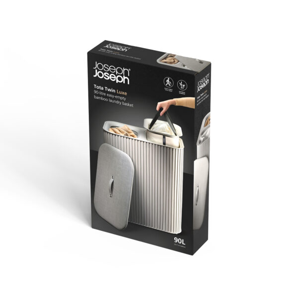 Tota Luxe 90L Laundry Basket (Ecru)