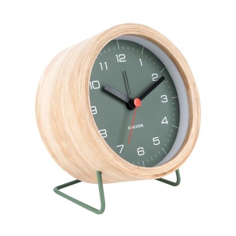 GIFT Karlsson Alarm Clock Innate Green, Design Boxtel &Buijs 10,5