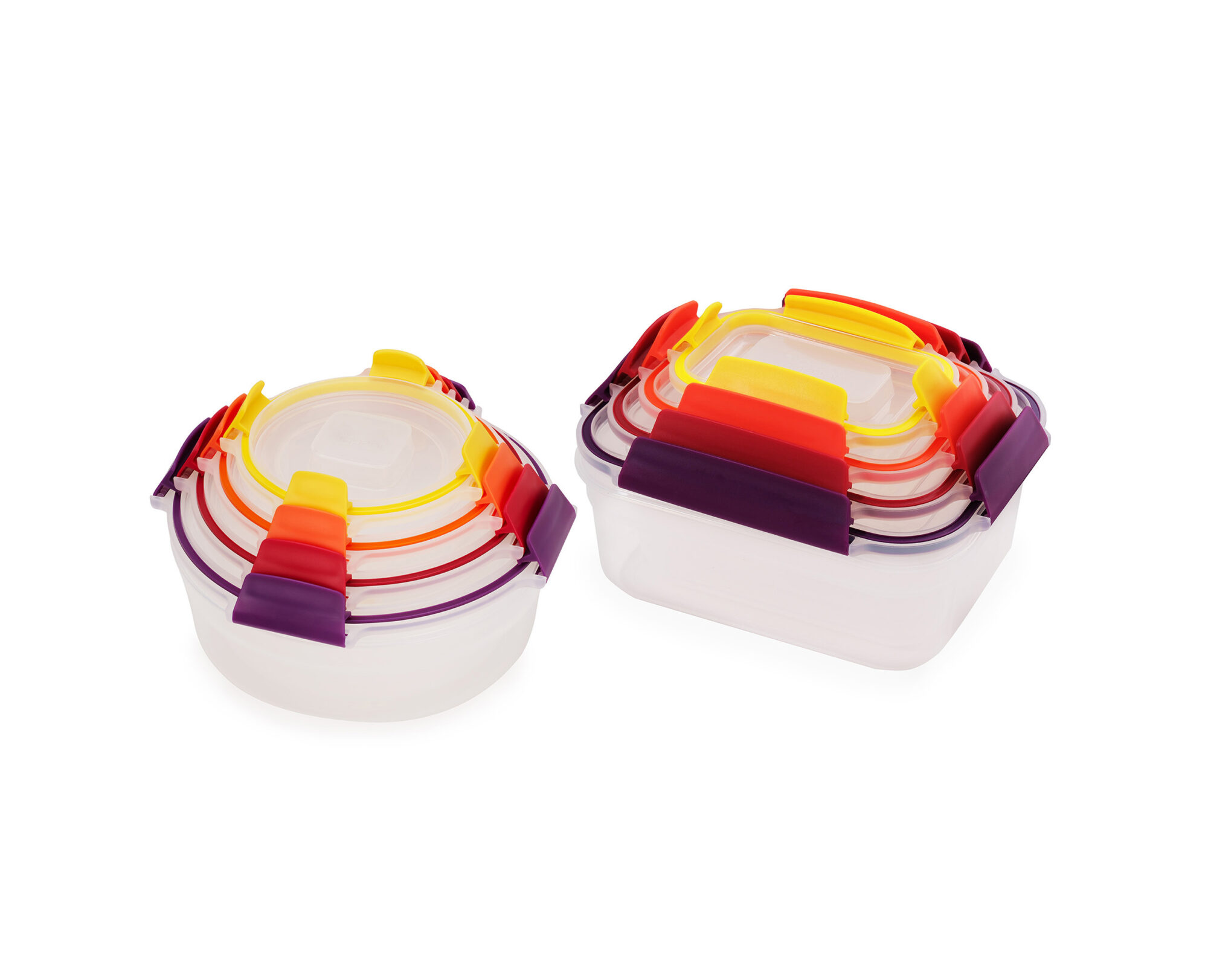 Generated Image Nest Lock 8 Piece Multicolour Mixed Food Container Set