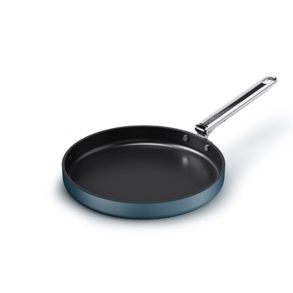 Space Folding Handle Non-Stick 28cm Blue Shallow Frying Pan