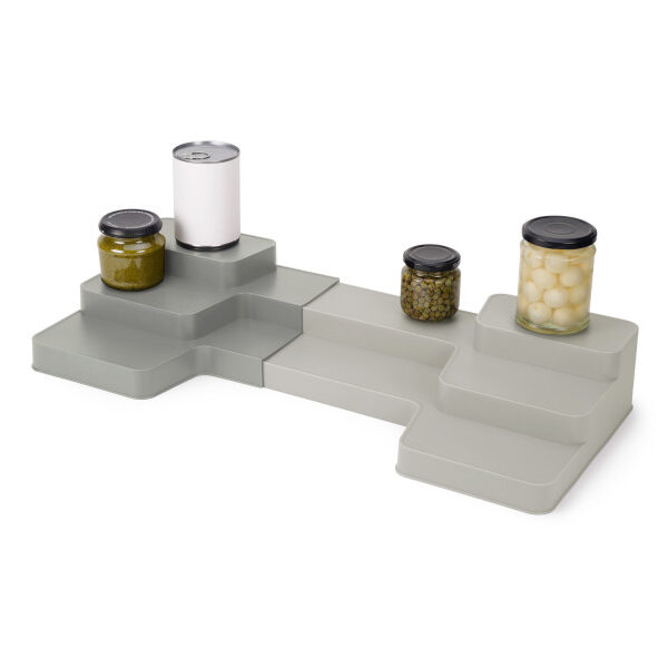 Duo Expandable Tiered Organiser (Grey)