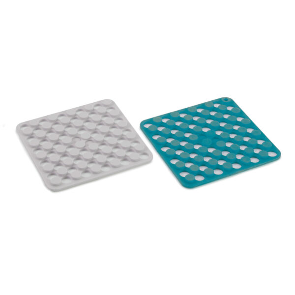 Duo 2pcs Silicone Trivets (Opal/Stone)
