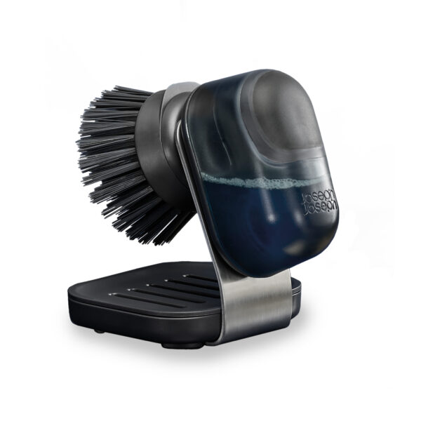 SinkTech Soap Dispensing Palm Brush with Steel Stand