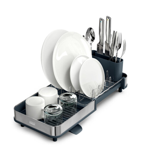Extend Slim Steel Dish Rack (Grey)