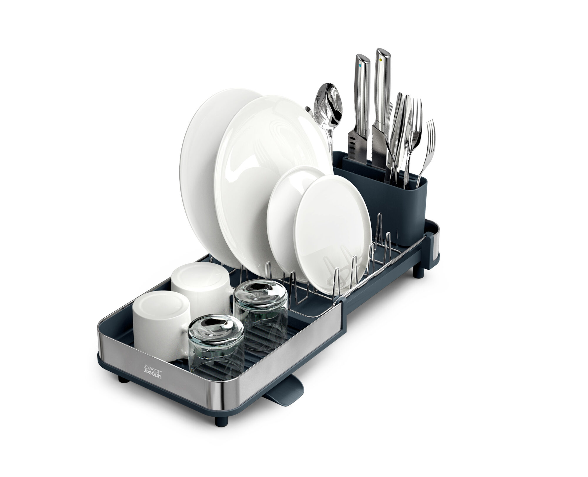 Extend™ Slim Steel Dish Rack (Grey) (6500035) Extend Slim Steel Dish Rack (Grey)