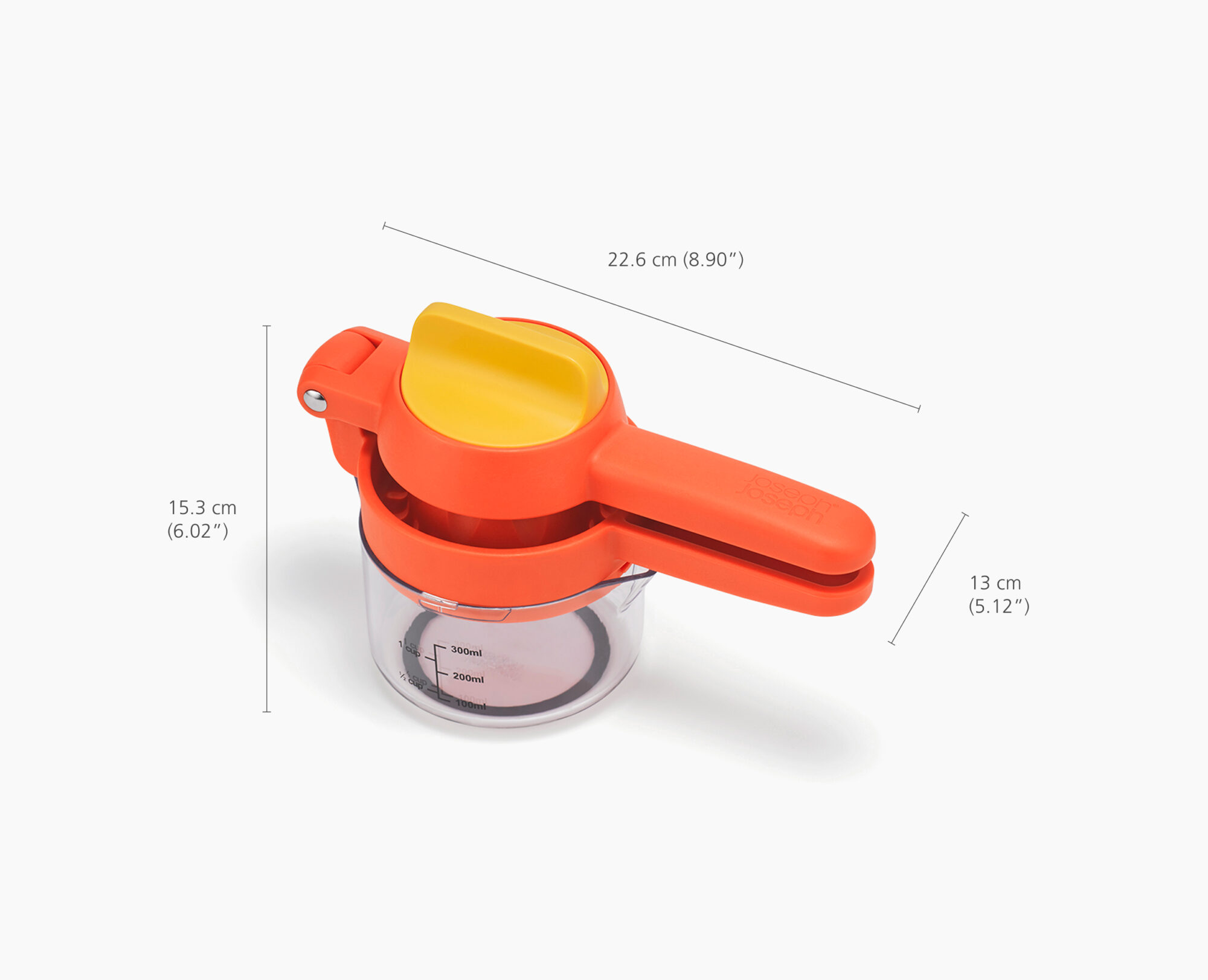 JuiceMax Plus Dual-Action Citrus Press with Measuring Cup