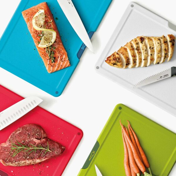 Joseph Joseph Folio Icon Plus 8pcs Knife & Board Set (Multicolour)