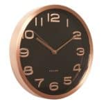 Karlsson Wall Clock Maxie Copper Numbers Black D.29 cm