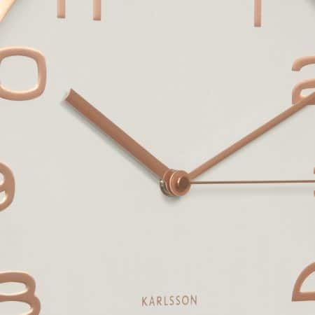 Karlsson Wall Clock Maxie Steel White/Copper