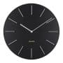Karlsson Wall Clock Discreet Black D.40cm