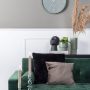 Karlsson Wall Clock Numbers & Lines Green D.40cm