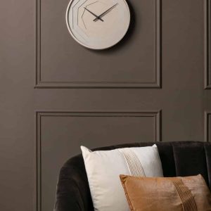 Karlsson Wall Clock Layered Origami Warm Grey D.30cm
