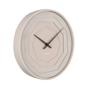 Karlsson Wall Clock Layered Origami Warm Grey D.30cm